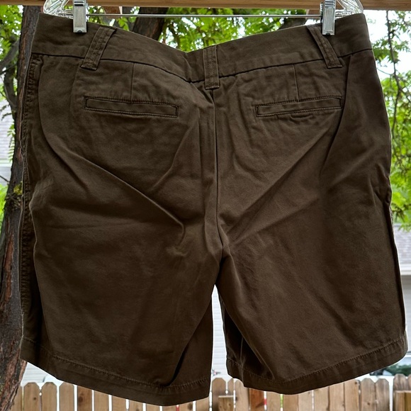 NWT J. Crew 9” City Fit Cotton Chino Shorts Olive Brown size 12 - Picture 5 of 15